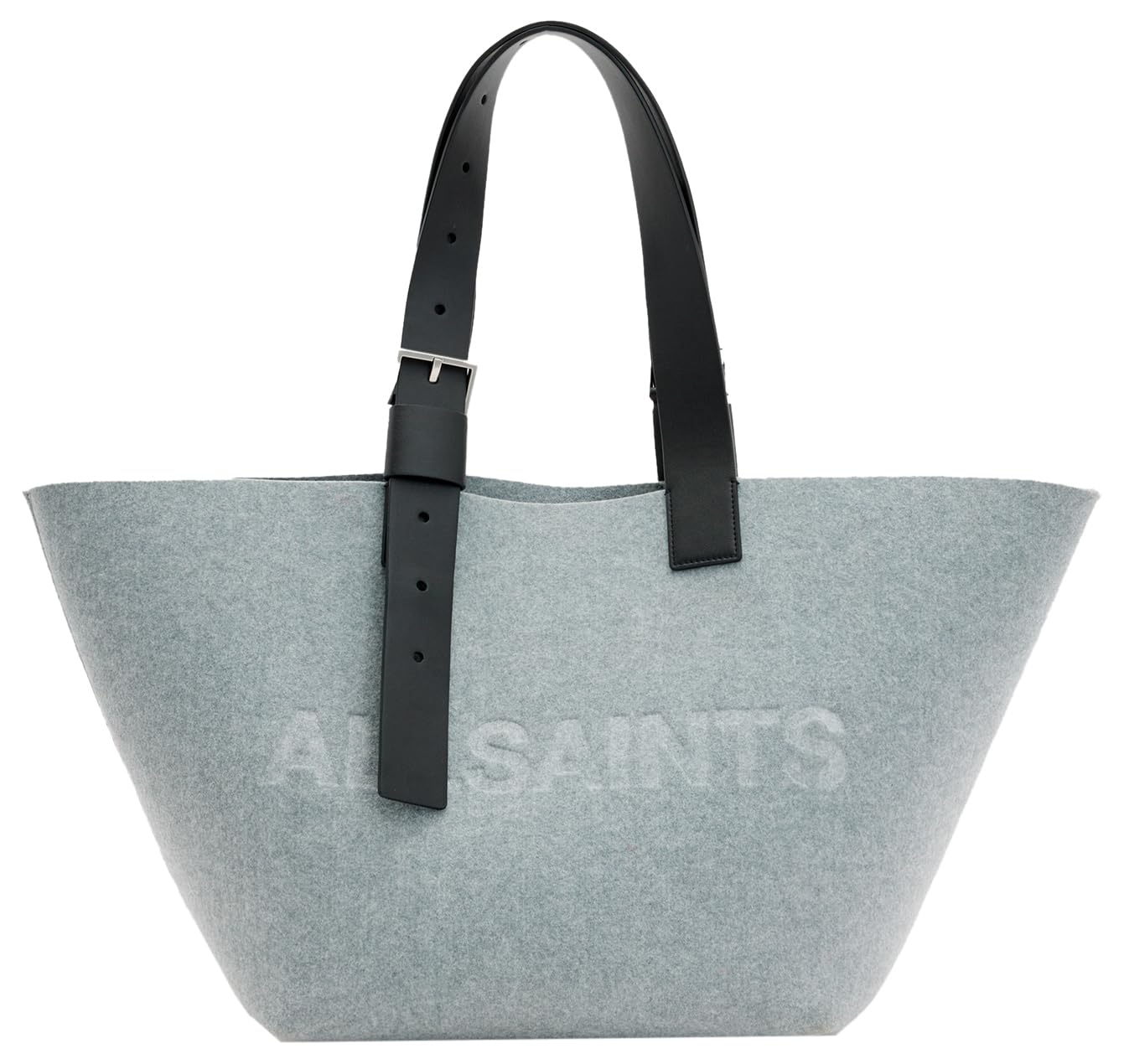 AllSaints WOMEN'S W306XB ANIK FELT E/W TOTE GREY MARL ONE SIZE