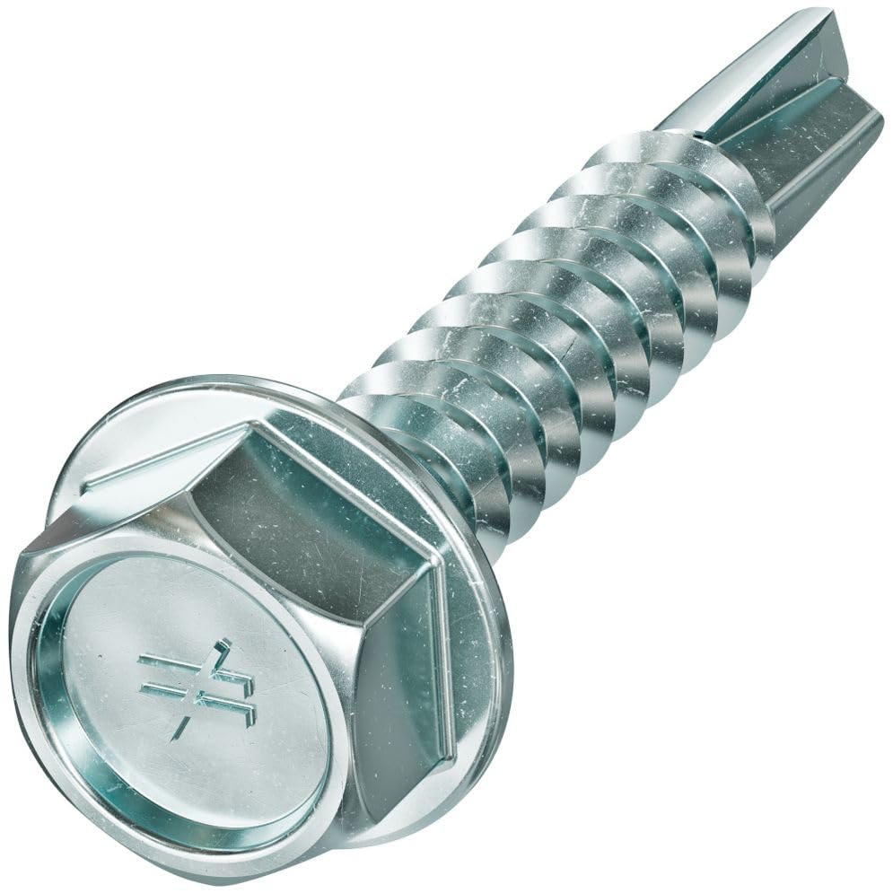 Tornillo autoperforante de acero #10 x 1 pulg. cabeza hexagonal miniatura 3