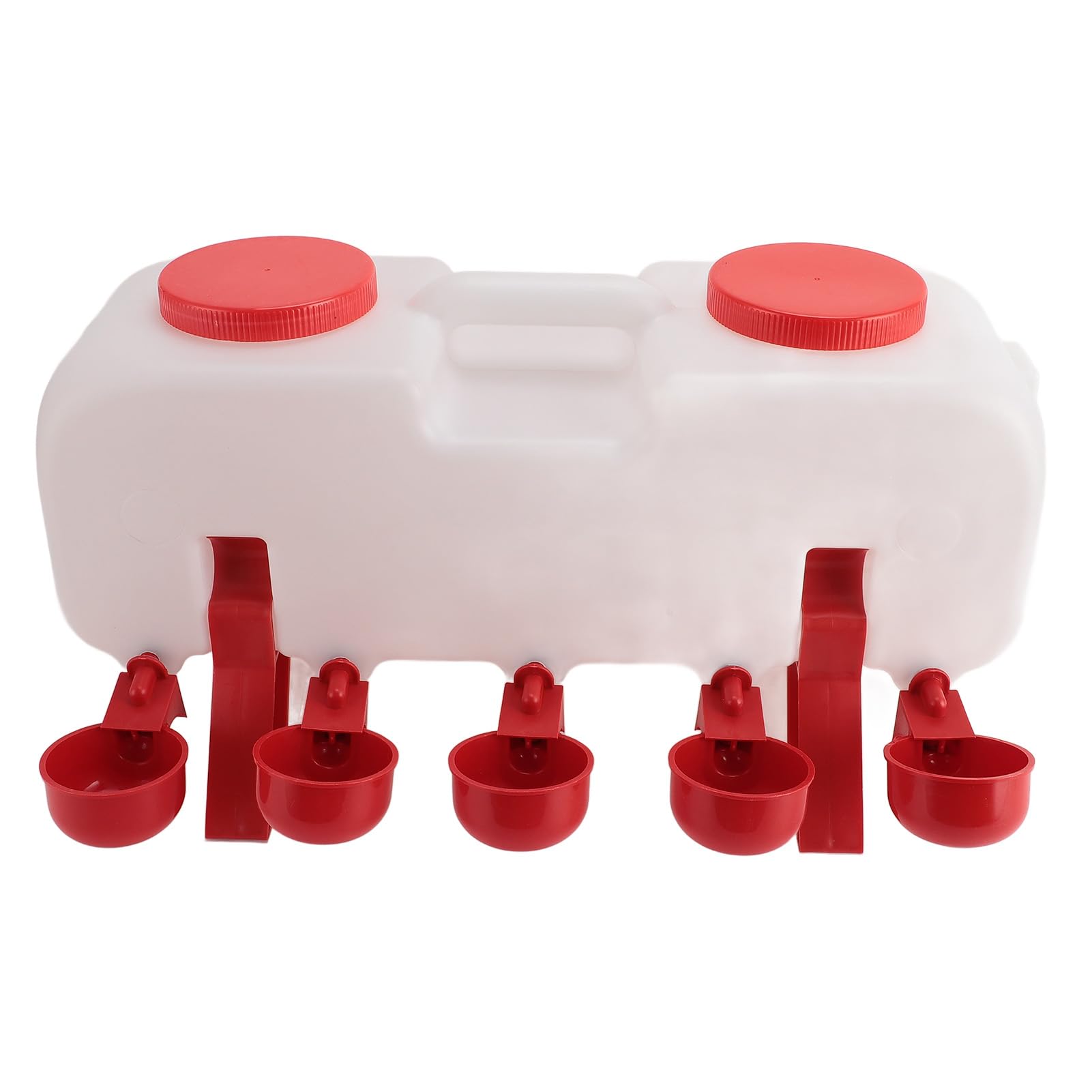Naroote Abbeveratoio Automatico per Polli, Abbeveratoio Chiuso per Pollame da 10 L con 10 Vaschette, Maggiore Sicurezza nell'Abbeveraggio, Design Multiuso, per Polli, Pappagalli (Piccola)