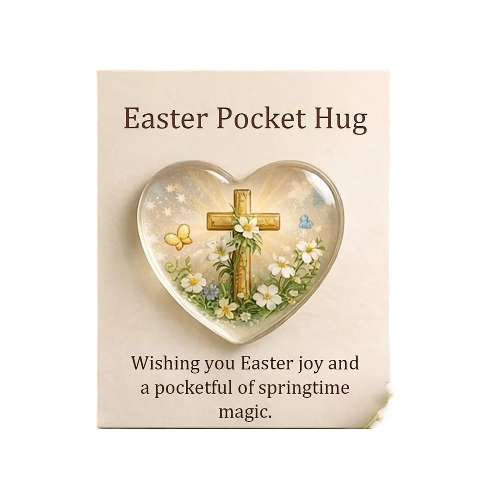 Xjdzineq Sized Hug Card to Convey Warmth and Crafted From Resin Ideal for Daily Life Special Event Celebrations Keychain Card