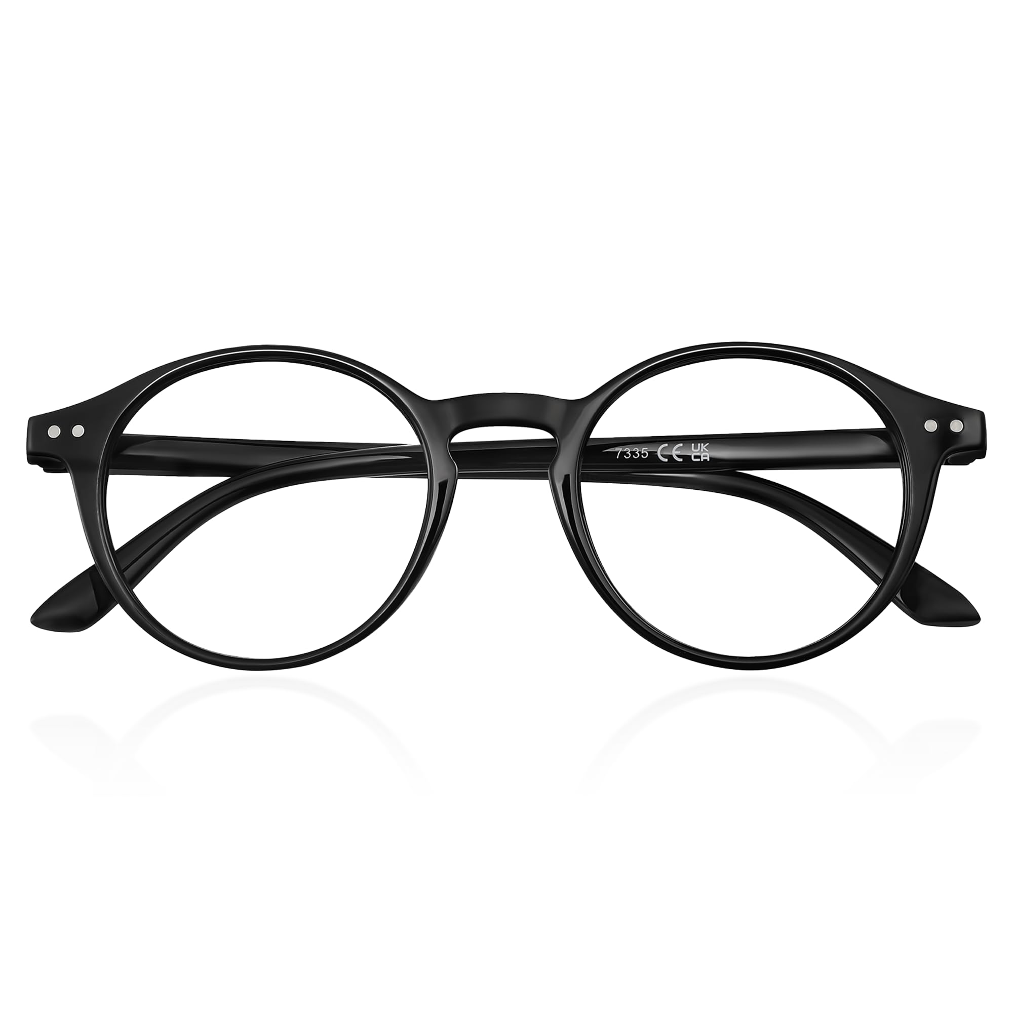 AIMISUV Reading Glasses for Women Men - Round Stylish Magnifying Readers