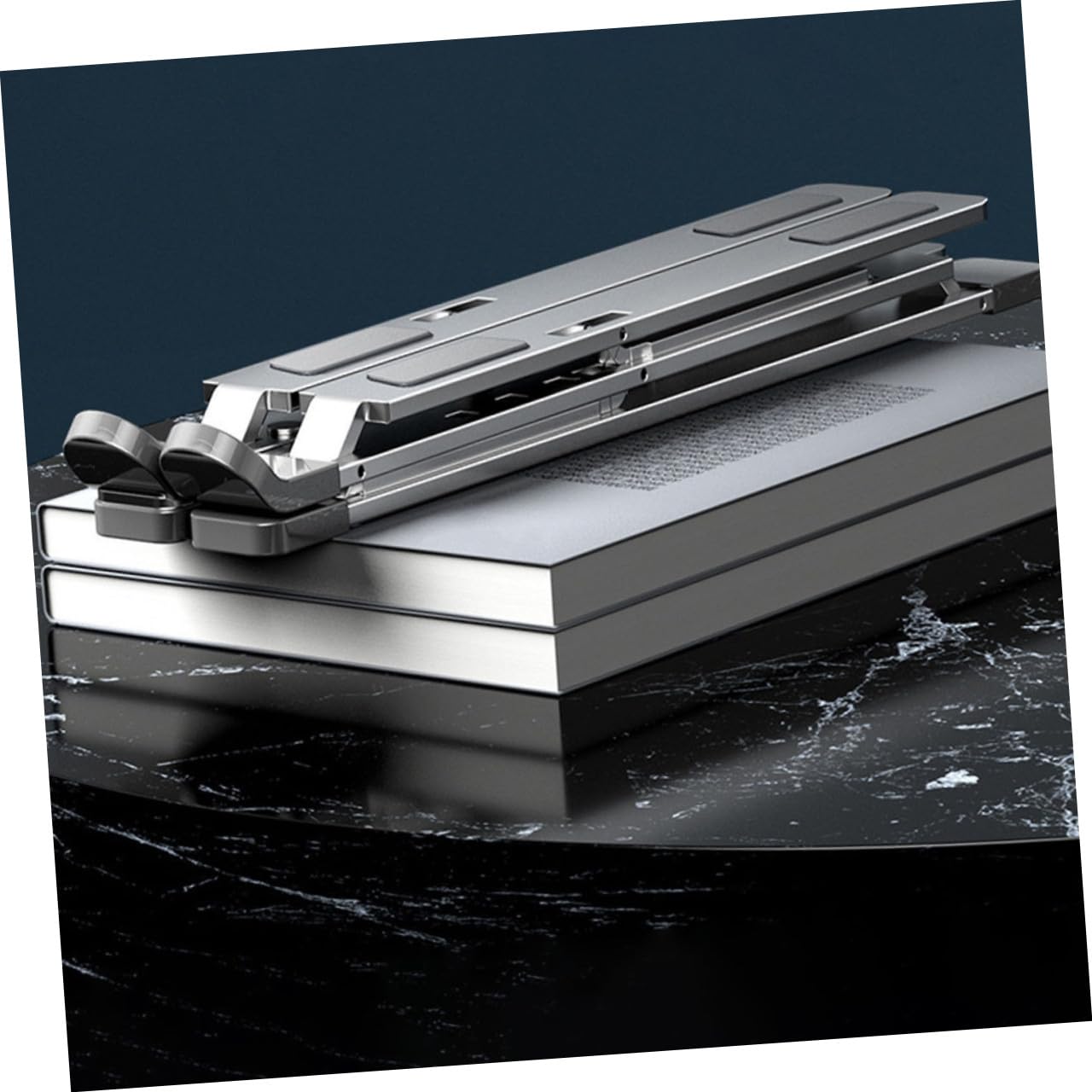 Soporte Portátil para Ordenador Base de Aluminio para Disipación de Soporte Plegable y Resistente para Laptops Compatible con Macbook y