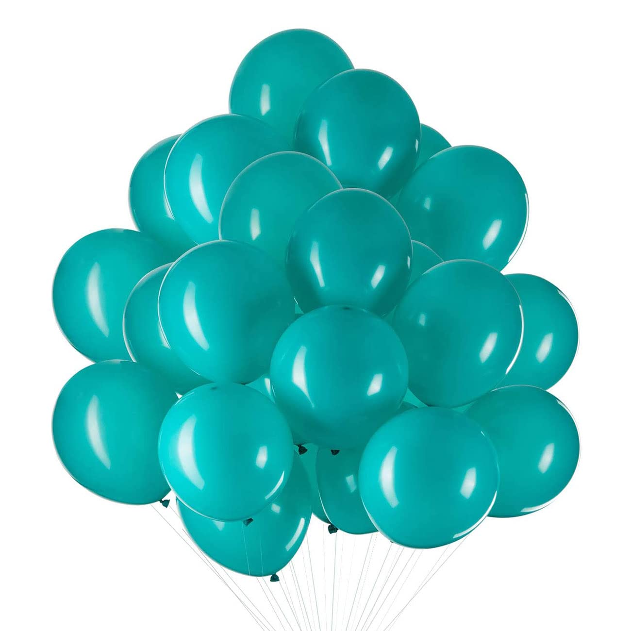 50pcs 12inch Turquoise Latex Balloons Teal Helium Balloons for Party Decorations