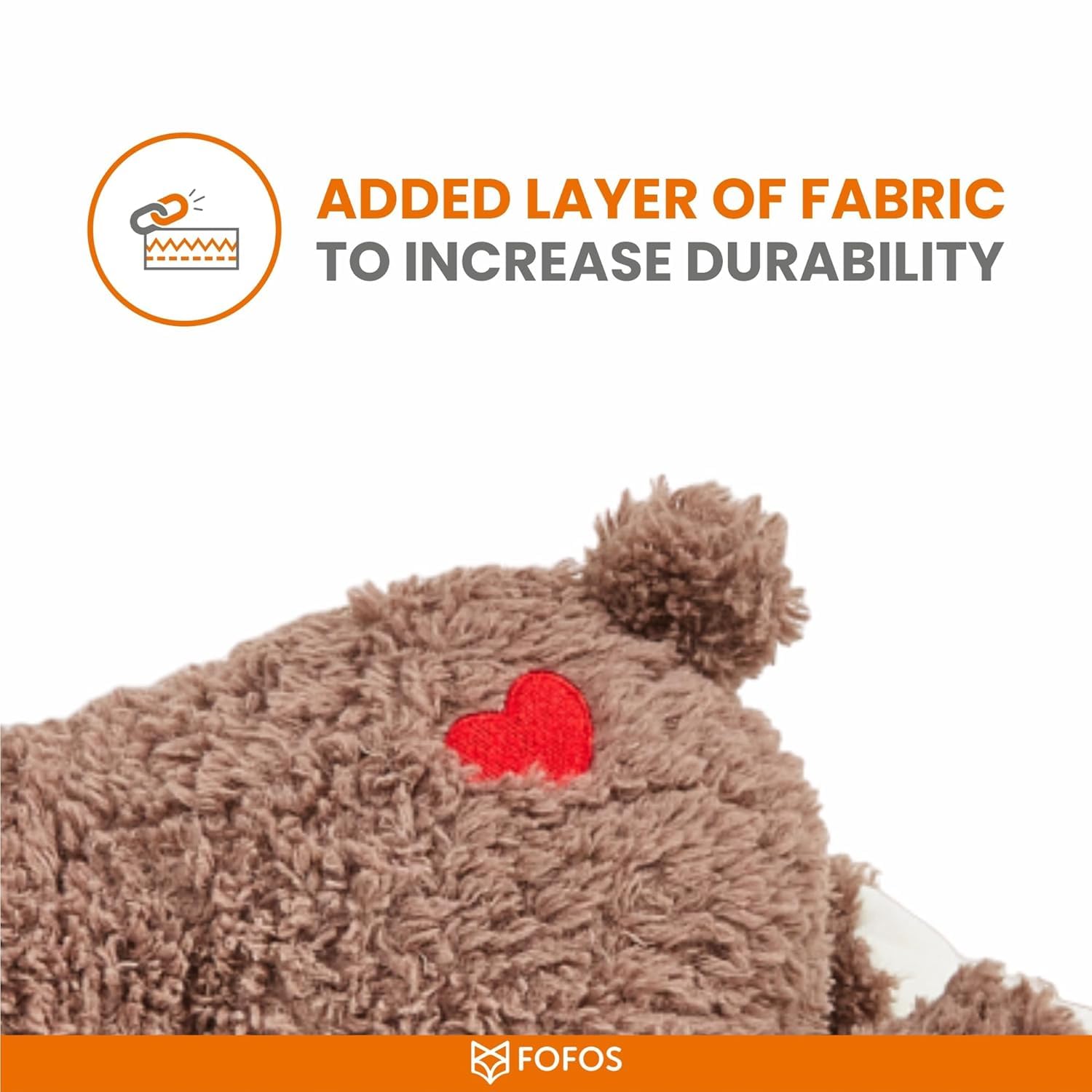 FOFOS Juguete de Latido del corazón para Cachorros: Juguete de Latido del corazón para aliviar la ansiedad por separación, Latido del corazón de Cachorro, Animal de Peluche, calmante para la ansiedad