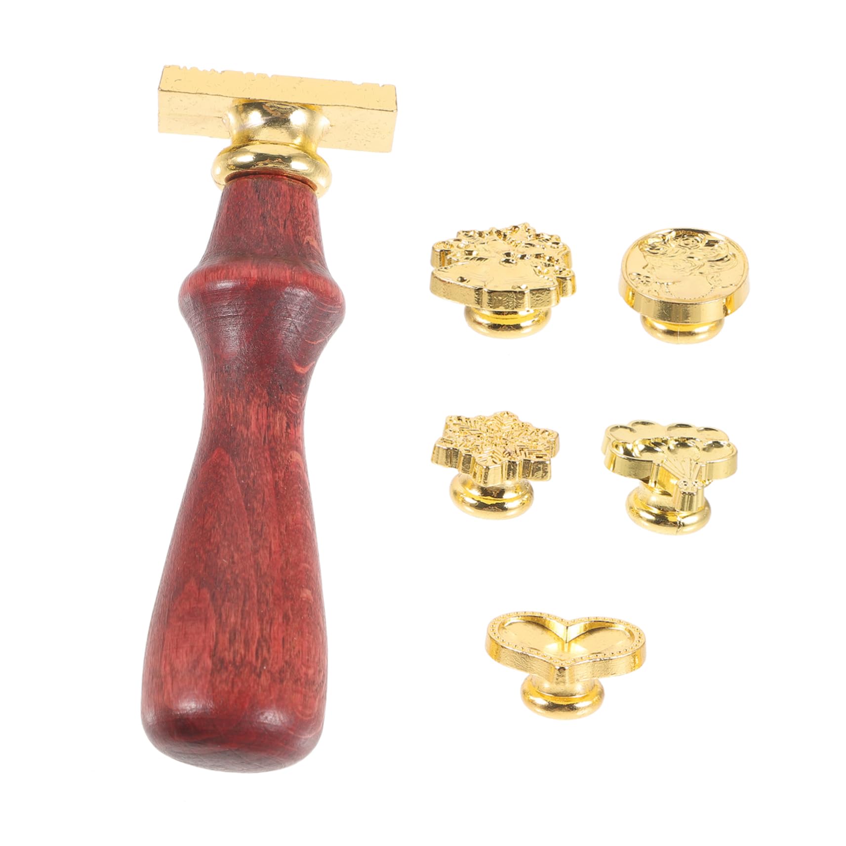 Angoily 4 Sätze Feuerfarbe Seet Set Box Briefstempel Lacksiegel Stempel Wachsstempel Wachssiegelstempel Wachssiegel-stempelset Hochzeitsdeko Briefumschläge Dekoration Metall