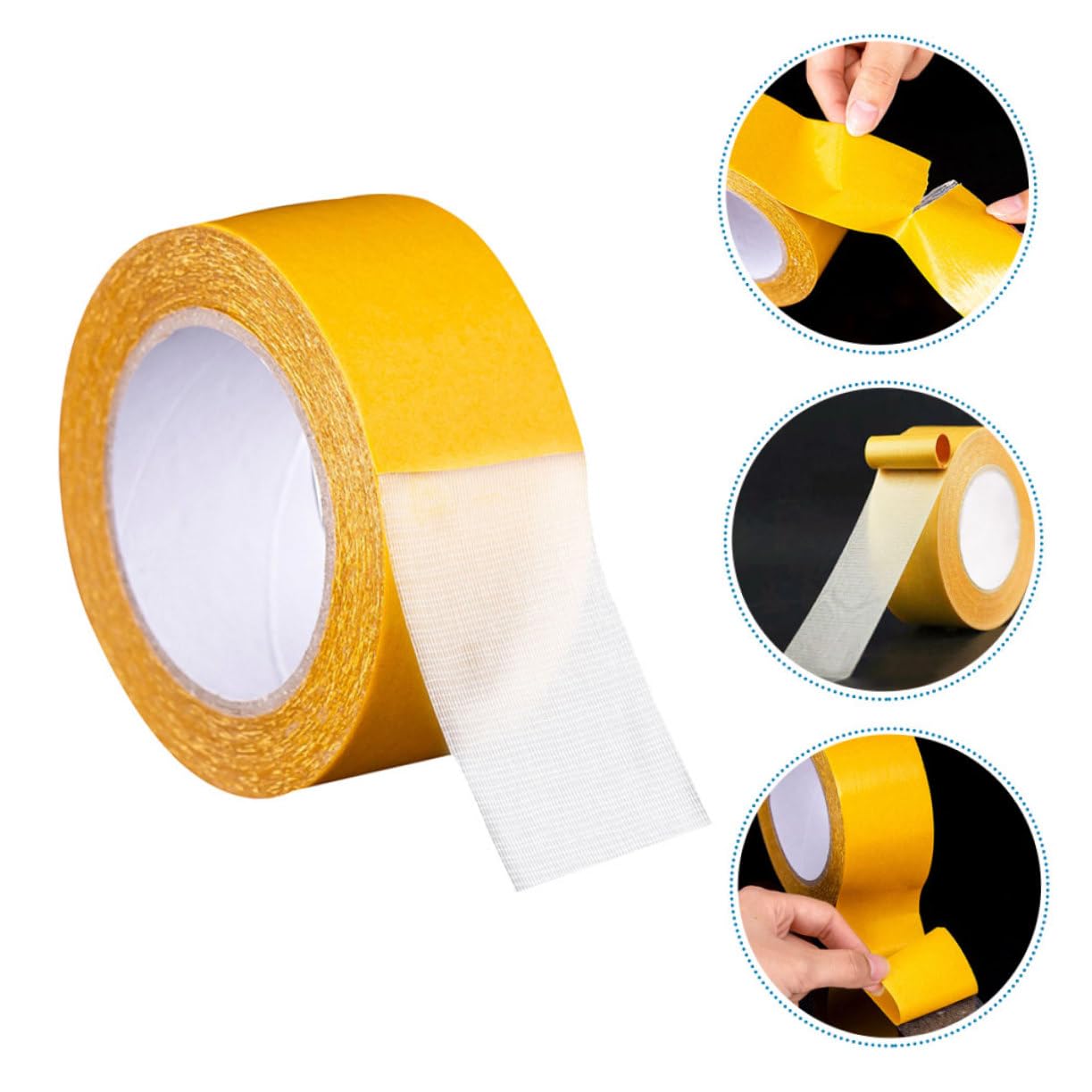 SOLUSTRE 5rotoli Biadesivo Adesivo per Tappeti Facile Rimuovere Residui per Decorazioni e