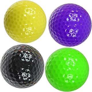 CLISPEED 4pcs Practicing Training Accessories Hollow Interior Accessories Indoor Golf Balls Yellow Golf Balls Practicing Ball Non-porous Ball Hollow Ball With The Ball Gift Ball Outdoor