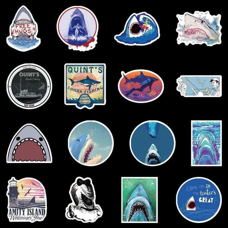 Amazon.co.jp: ジョーズ JAWS サメ 誕生日プレゼント ステッカーシール