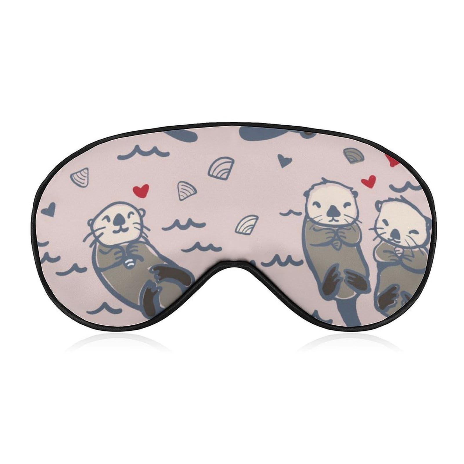 Amazon.co.jp: アイマスク 睡眠用 立体型 目隠し ラッコ 動物柄 あい 