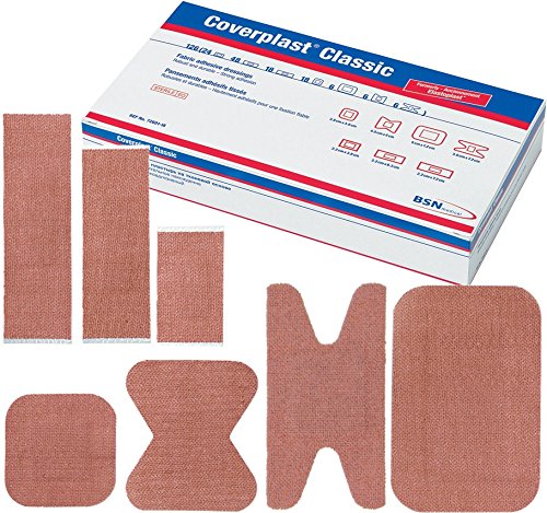 Coverplast Classic Fabric Plasters, Assorted, 10 Boxes of 126