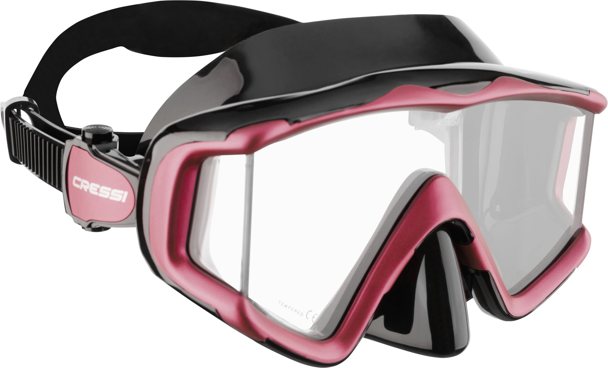 MASCHERA LIBERTY TRISIDE SPE - NERO-ROSSO/ARGENTO