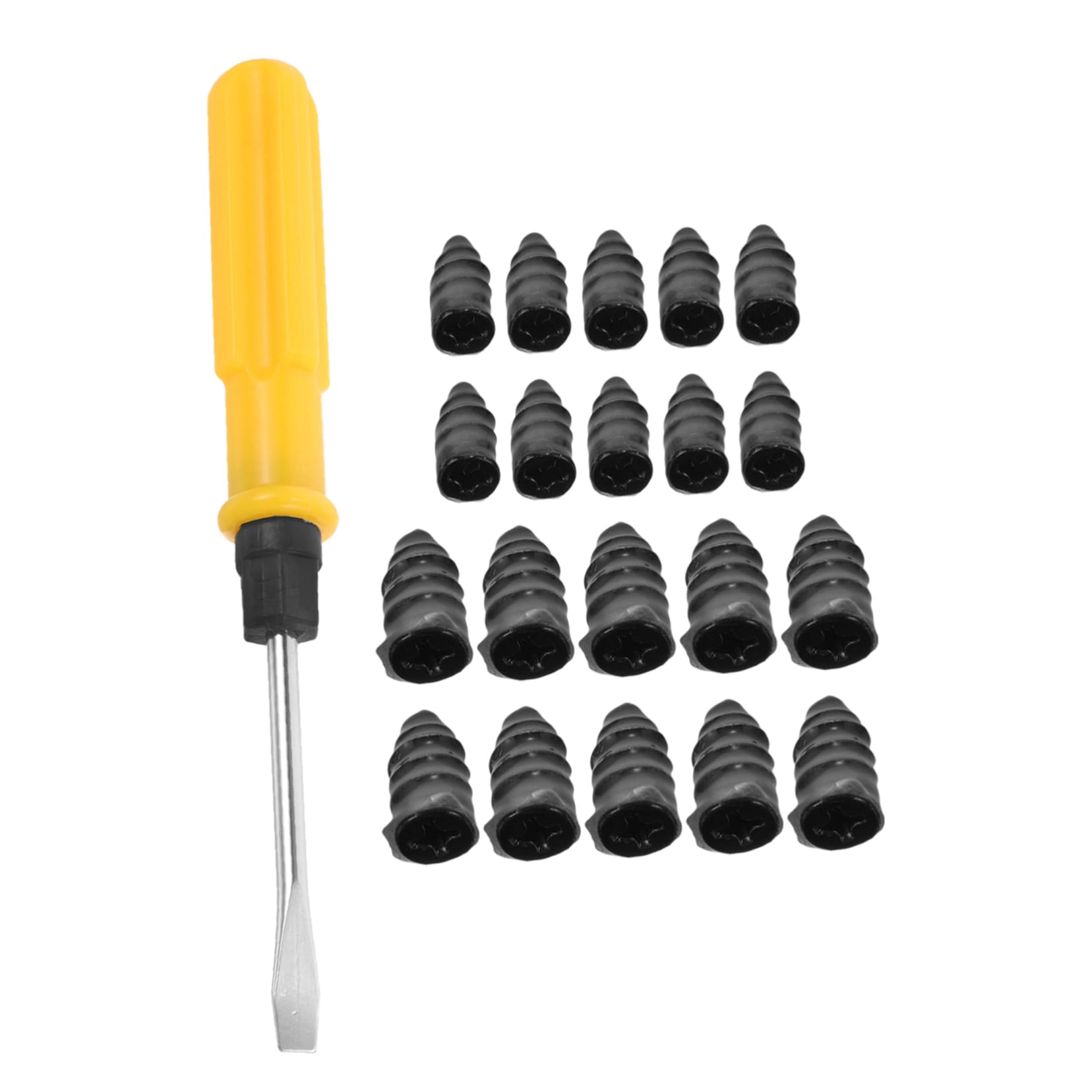 SOLUSTRE 5sets Riparazione Pneumatici Per Auto e Kit Con Chiodi Di Riparazione Grandi e Piccoli e Cacciavite Soluzione Pratica e Veloce Per Forature Pneumatici Tubeless