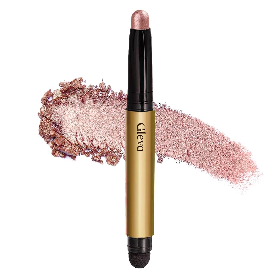 Gleva Eyeshadow Stick - Pencil Waterproof Eyeshadow Stick - Crease-Proof Formula - Easy-to-Apply Buildable Color - Cream Shadow Stick - Longwear (Rose Gold)-image-6