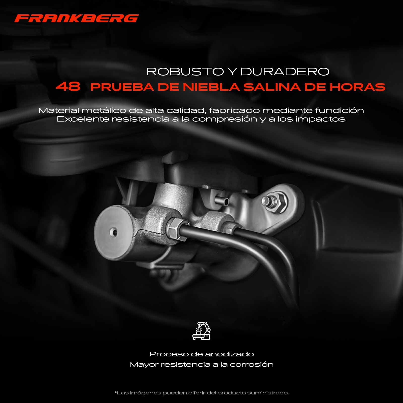 Frankberg Bomba de freno Cilindro de freno Compatible con Radiador de refrigeración por agua SJ 1.9 D AWD Vitara cabrio ET TA 1.6 Radiador de refrigeración por agua SJ 1.9 D Replace# 00000A00721