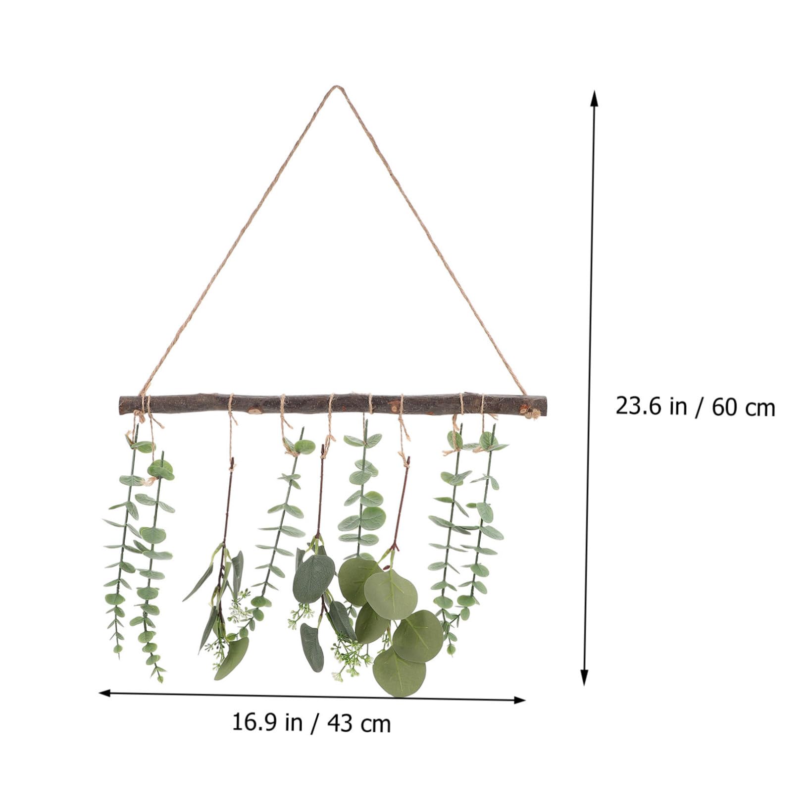 STOBAZA 3stücke Simulierte Eukalyptusblätter Hängedekoration Für Realistische Grüne Pflanzen Für Boho Stil Für Wohn Und Badezimmerdekoration