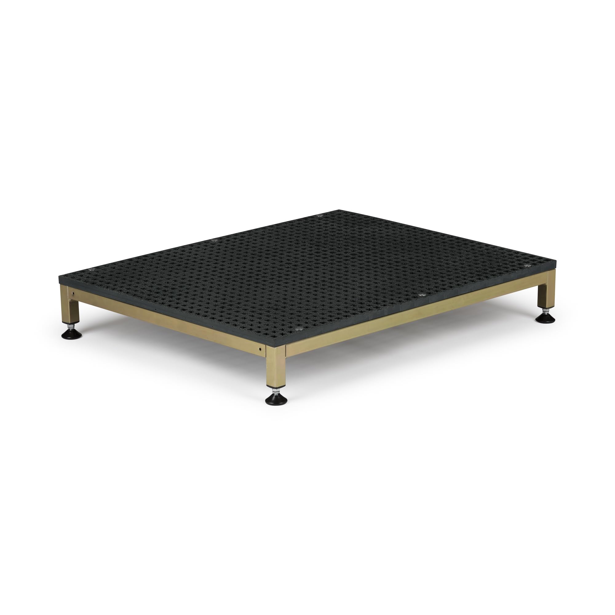 The Ramp People Half Step - Adjustable Mobility Step 80mm - 120mm GRP Slip Resistant 300kg Capacity Aluminium (Large (760mm x 610mm))