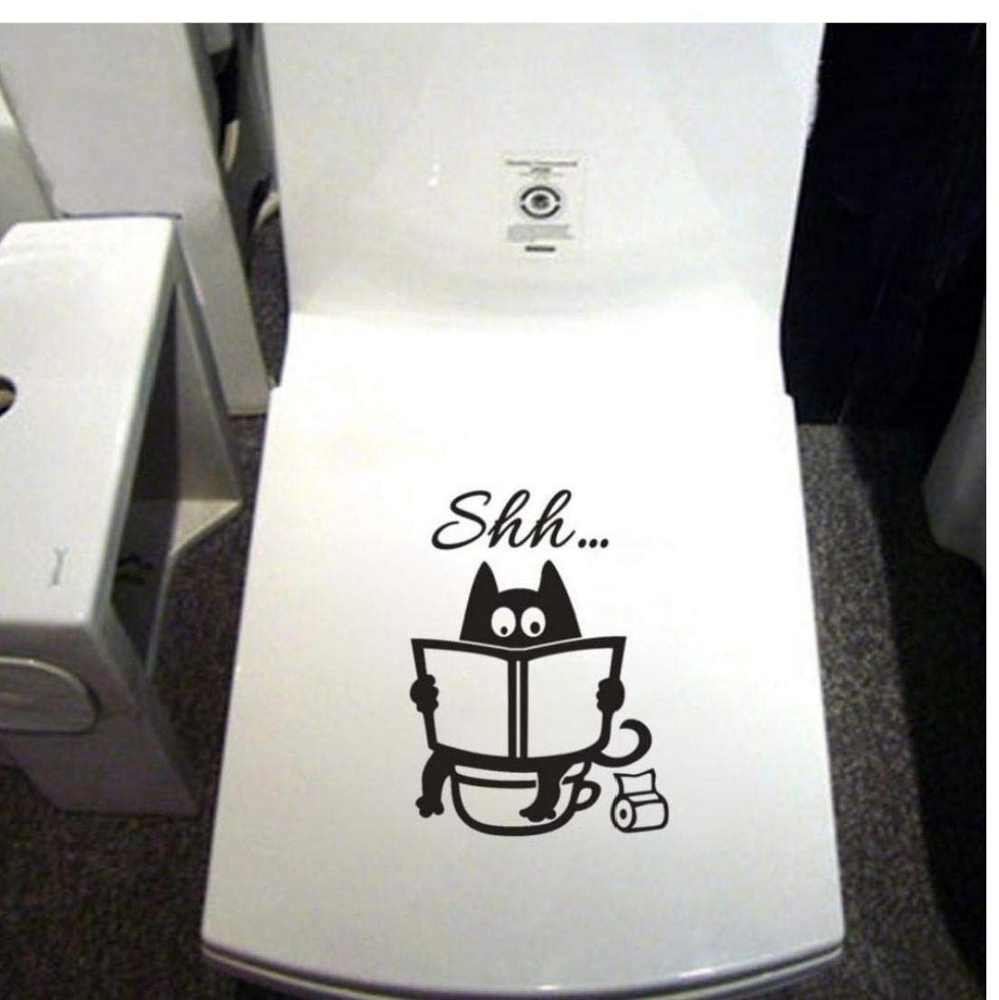 Stickers Toilette WC,8 Pièces Autocollant Mural WC Siège