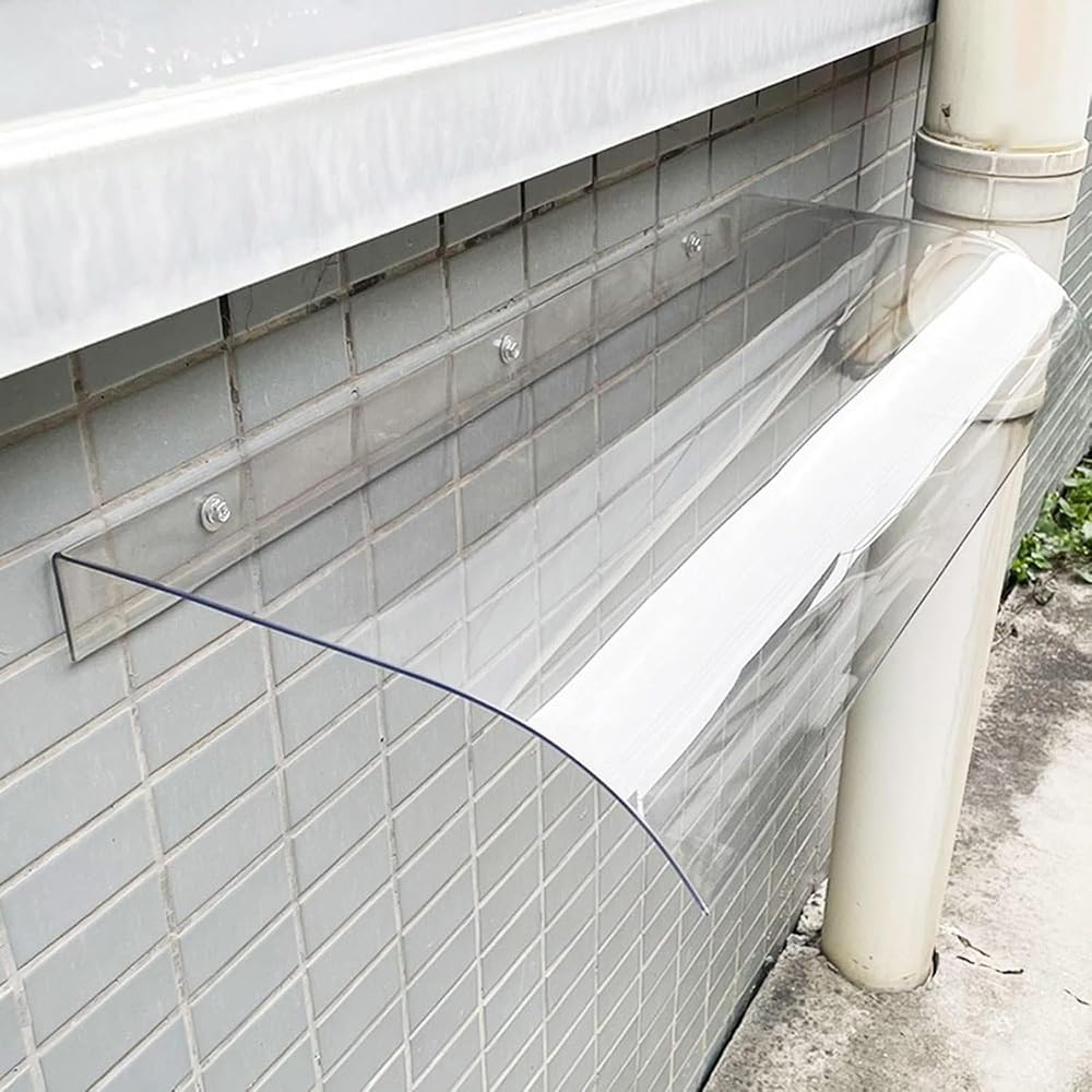 Auvent de porte d'entrée invisible marquise en polycarbonate pour porche