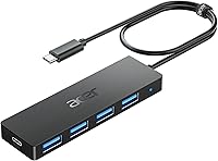 Vista 14 de Acer - Hub USB de 4 puertos, hub múltiple USB 3.0, divisor USB A para portátil con puerto de alimentación USB C, extensor USB para portátil