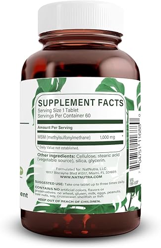 Miniatura 7 de Natural Nutra OptiMSM with Methylsulfonylmethane Pure MSM Supplement with Sulfur Prevent Thinning Hair Smooth Skin Wrinkles Increase Joint