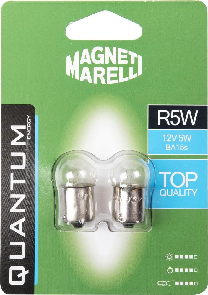 Magnets MARELLI 070.00000000009484 R5W Pair of Car Bulbs 12V 5W BA15s Connection