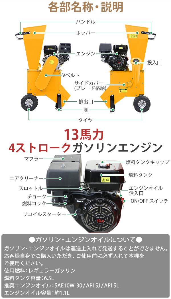Amazon.co.jp: 粉砕機 ウッドチッパー ガーデンシュレッダー エンジン Amazon.co.jp: 粉砕機 ウッドチッパー ガーデンシュレッダー エンジン