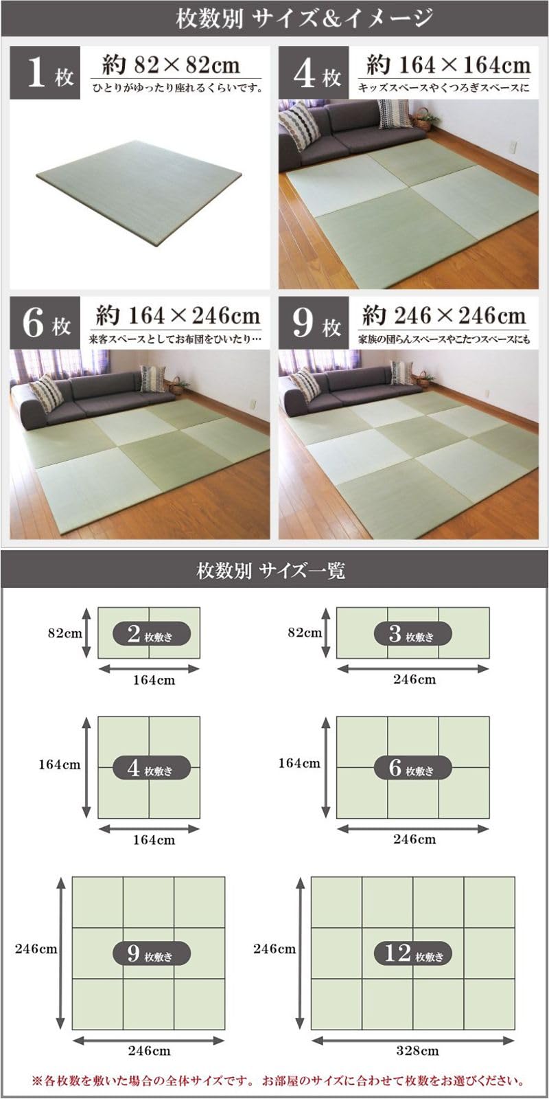 さむじょーたろー様オーダー・取置き専用ページ Amazon | 大橋商店 縁なし畳 サイズオーダー対応 置き畳 畳 琉球