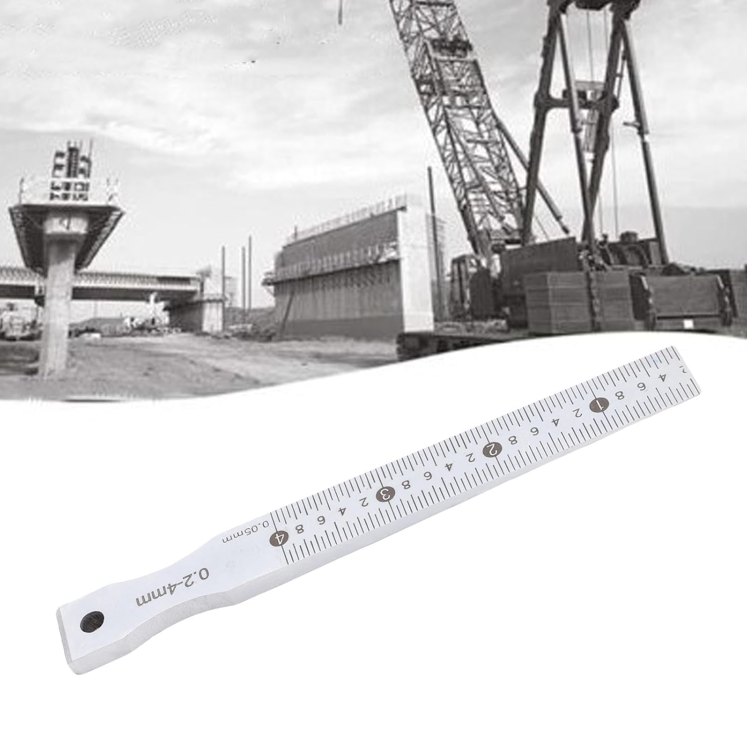 Asixxsix Taper Gage, 0.2-4mm Stainless Steel Taper Welding 0.05mm Accuracy Feeler Gap Hole Measure Tool, Inch & Metric Feeler Gap for Grooves Gaps Tapering Measurement