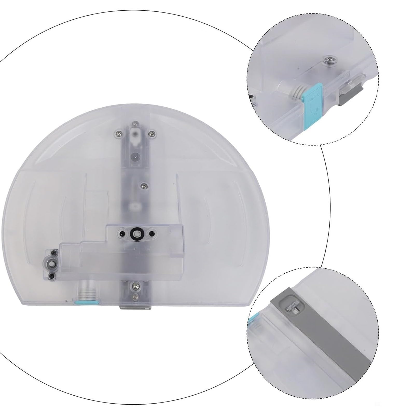 Scatola aspirapolvere robot, struttura in plastica, gestione