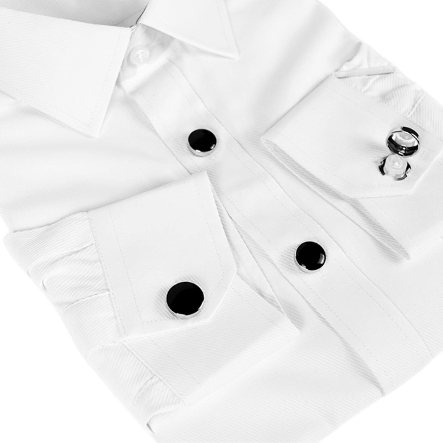 8pcs Button covers for men's shirts button cuffs button cover cufflinks for men - imitation cuff chain for tuxedo, business or formal shirts Buttons on cuffs Shirt button