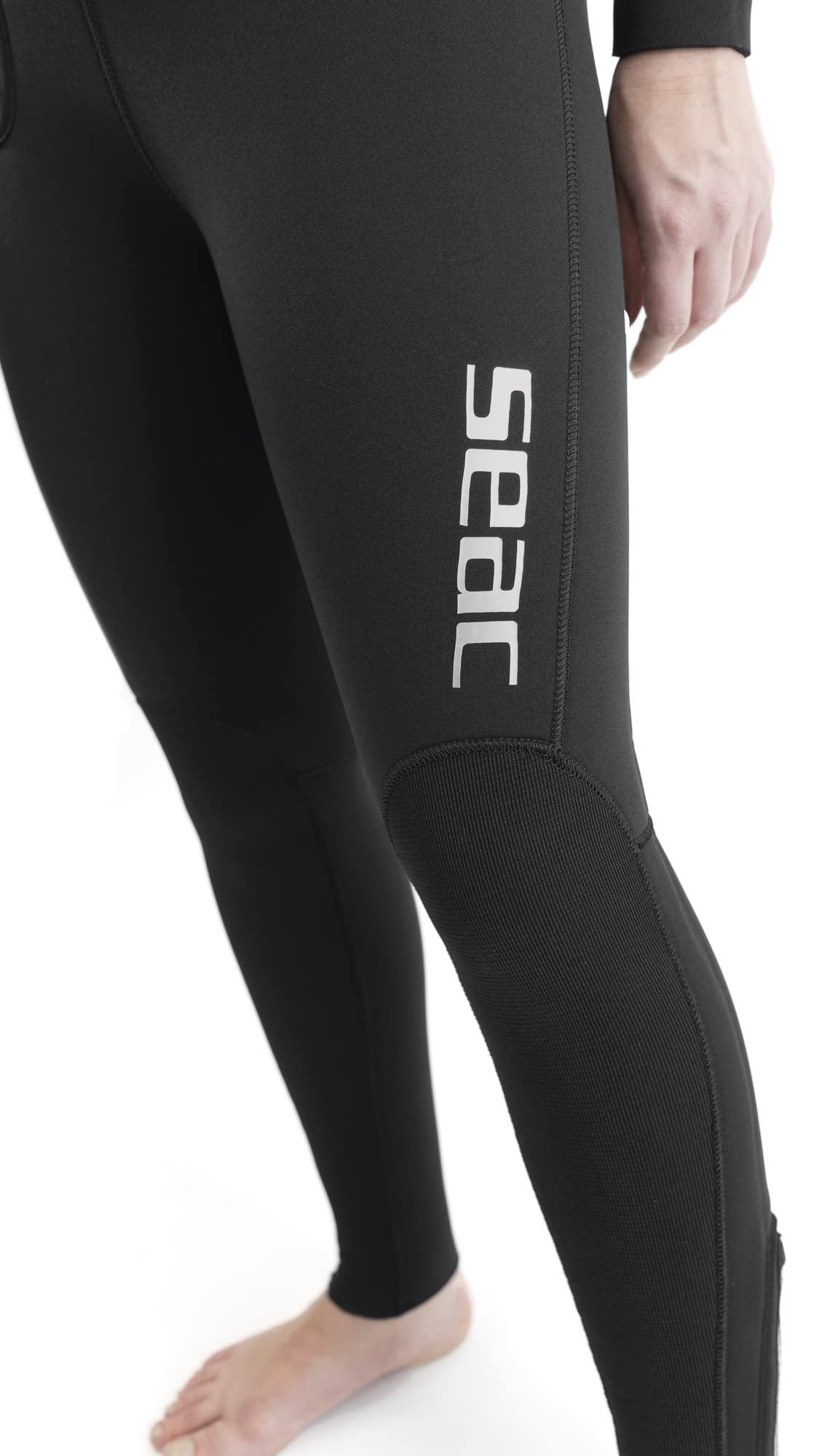 SEAC Club Lady, Muta in Neoprene da 5 mm con Cappuccio Integrato, Protezioni in Powertex nelle Spalle, Ginocchiere e fondoschiena