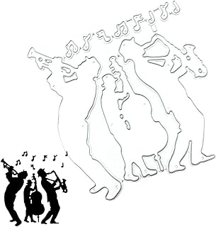 ERINGOGO Modelo De Estêncil 3D Cortador De Papel Caneta Decorativa Matrizes De Papel Decoração De Música Corte De Papel Feito À Mão Matriz De Instrumento Musical Corte De Matrizes