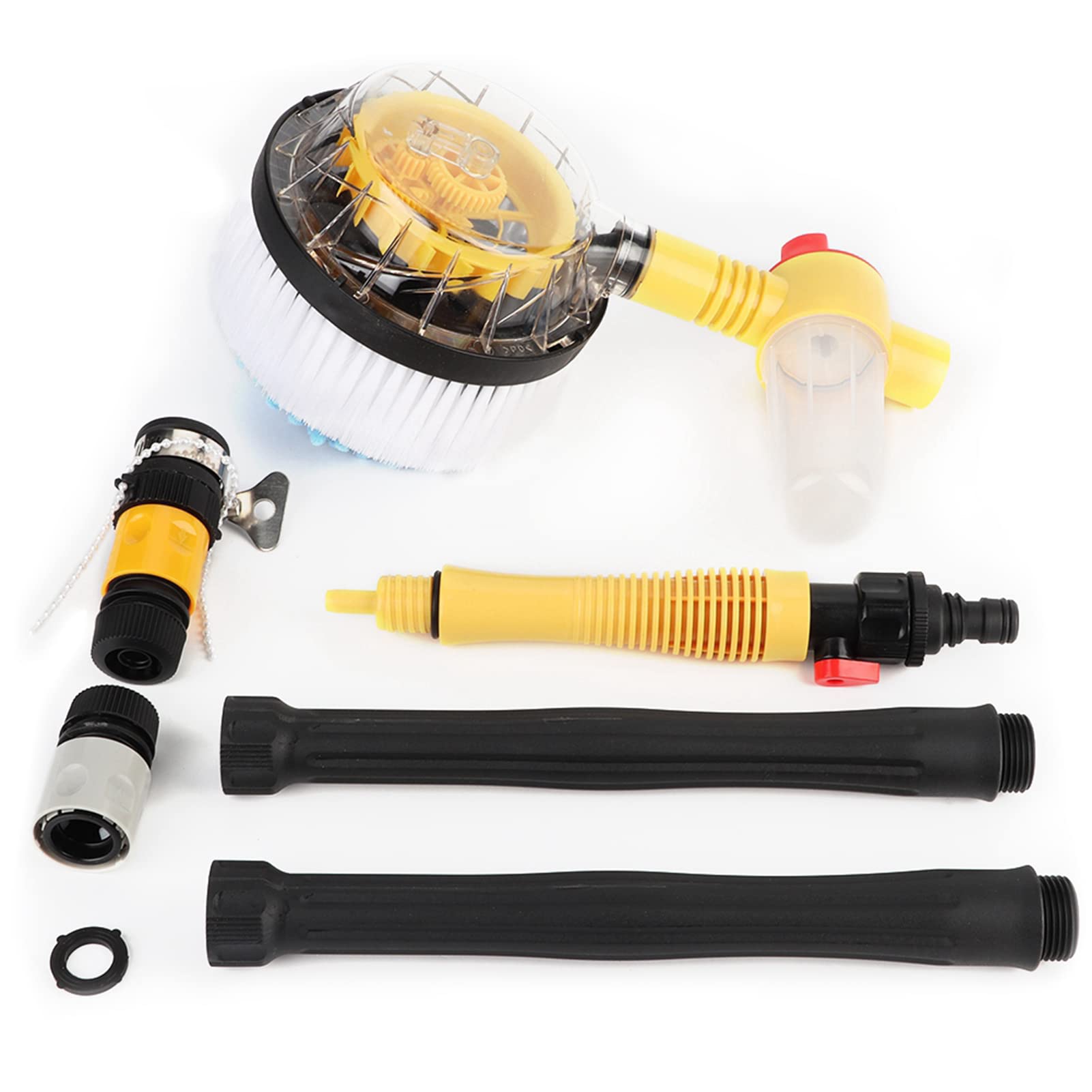 Kit Spazzole per Autolavaggio, Spazzola per Autolavaggio per Auto a Casa Spazzola a Rotazione Automatica Strumenti per la Pulizia Accessori per Idropulitrici Testa della Spazzola per Lavaggio in Cinig
