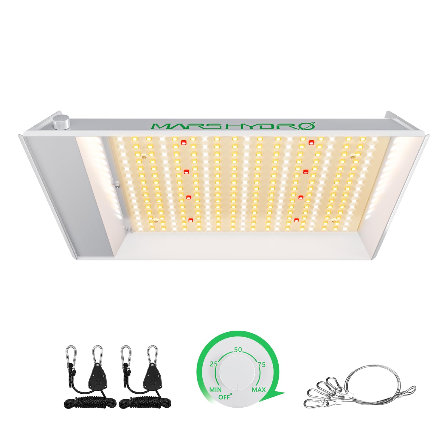 TS600 100W LED Grow Light for Beginners, New Diodes Layout Full Spectrum Growing Lamps for Indoor Plants Hydroponic Seed Starting Vegetables Bloom in 2x2 Grow Tent