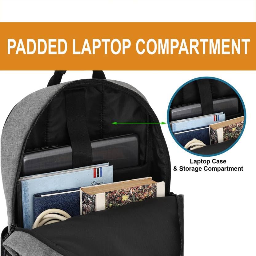 Image of SB COLLECTION True Laptop Backpack, Polyester, Medium 30L, Water Resistant, Multi-Compartment, for Travel and Office
