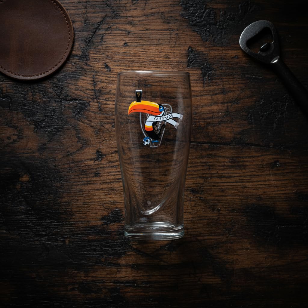 Amazon.com: Guinness Gravity Pint Glass 20oz, 2026 Soccer Toucan