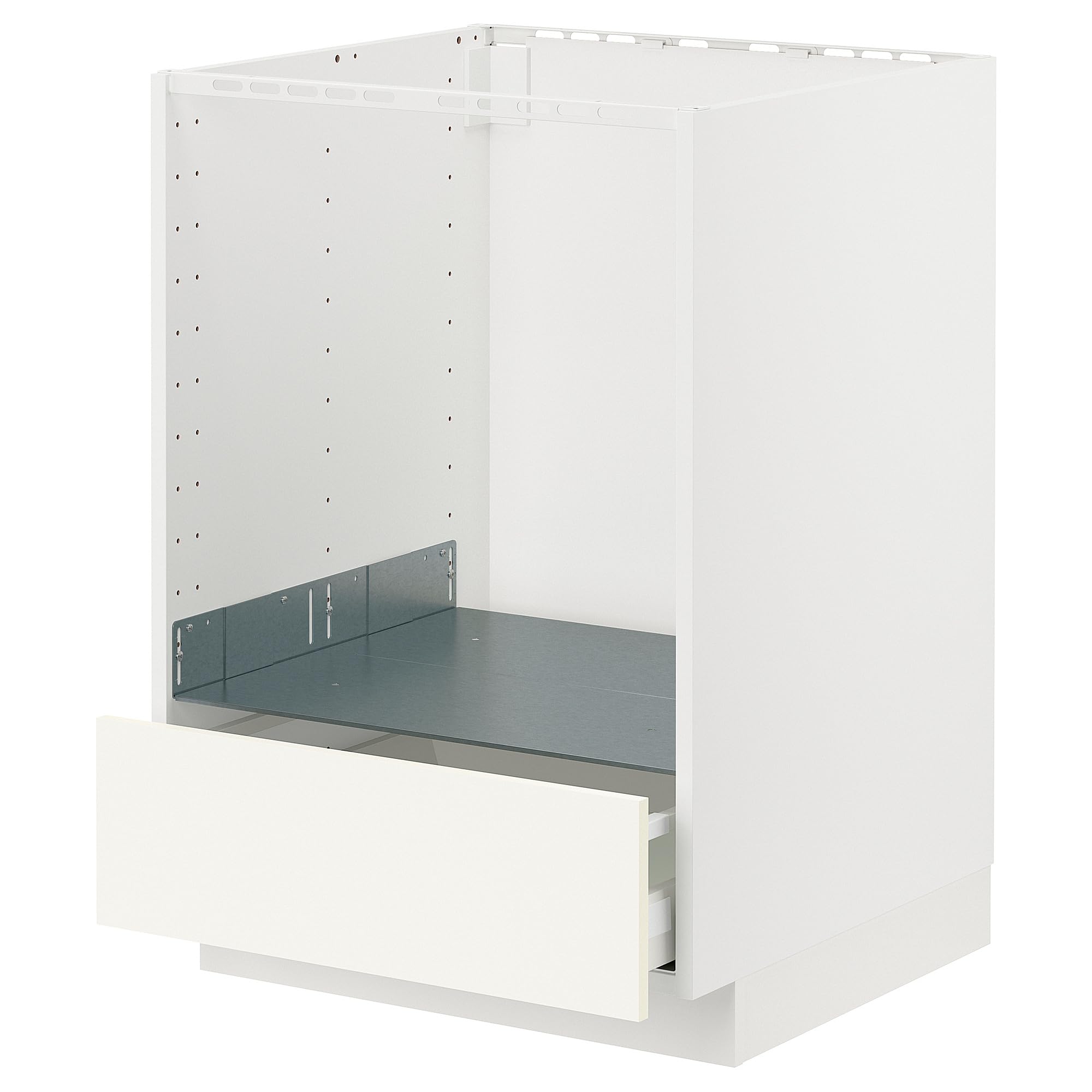 Meuble bas pour four METOD MAXIMERA blanc Vallstena 60x60 cm