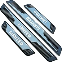 Vista 5 de Kit de protector de umbral de puerta inoxidable para Subaru Crosstrek Impreza WRX Limited 2023 (texto limitado negro)