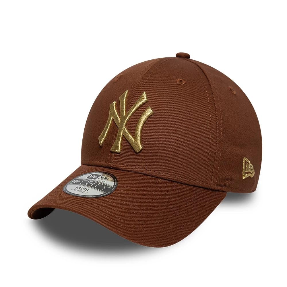 New Era New York Yankees Metallic 9Forty Adjustable Cap Brown