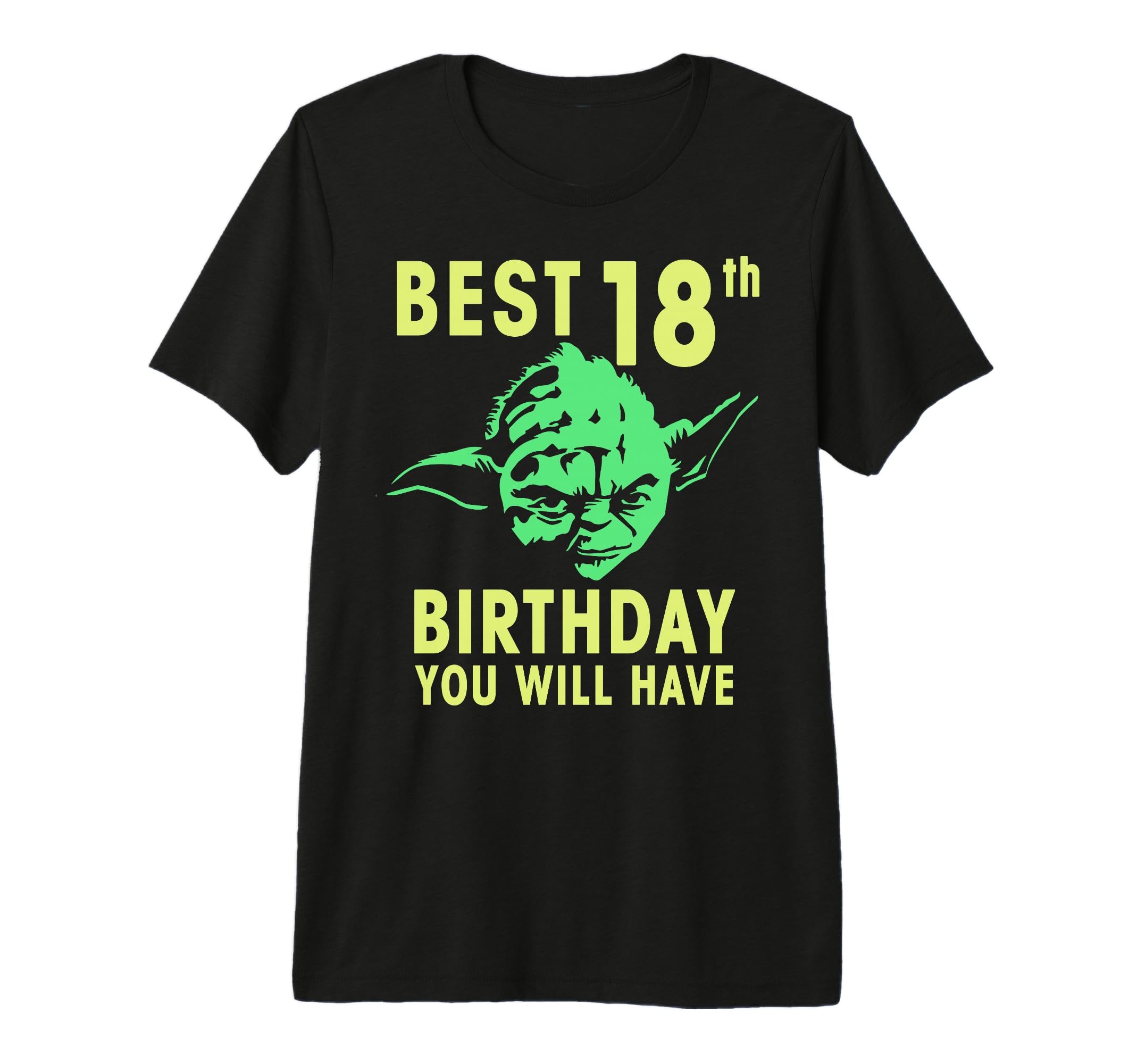 Vêtement premium Star Wars Yoda Best 18th Birthday Stencil - 2