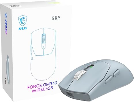 MSI FORGE GM340W SKY Wireless Gaming Mouse SKY MS0807