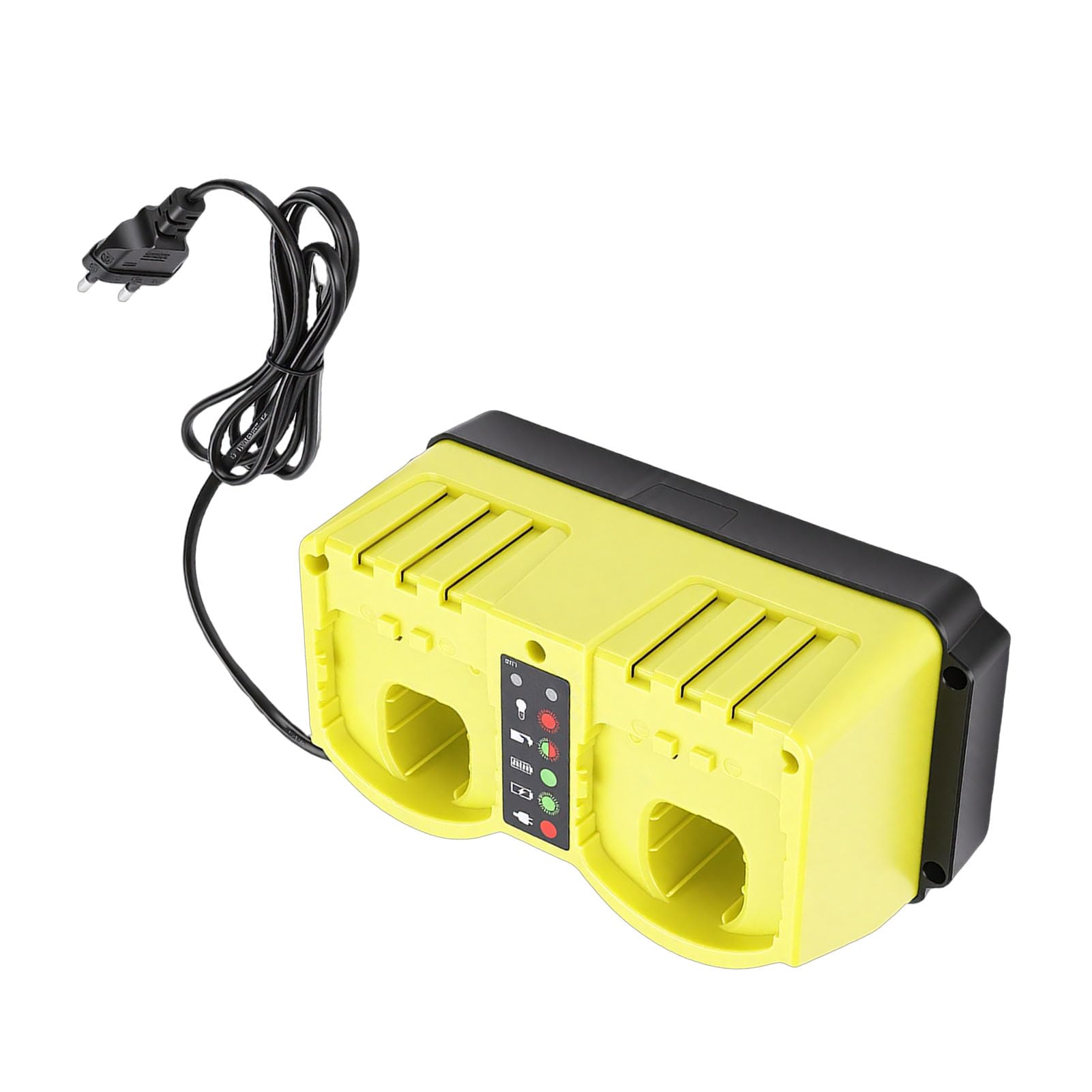 Kikumi Doppia Stazione di Ricarica per Batteria P117 P118 P119, Caricabatterie Rapido a Doppia Porta con Indicatori LED, per Batterie Agli Ioni di Litio per Utensili Elettrici