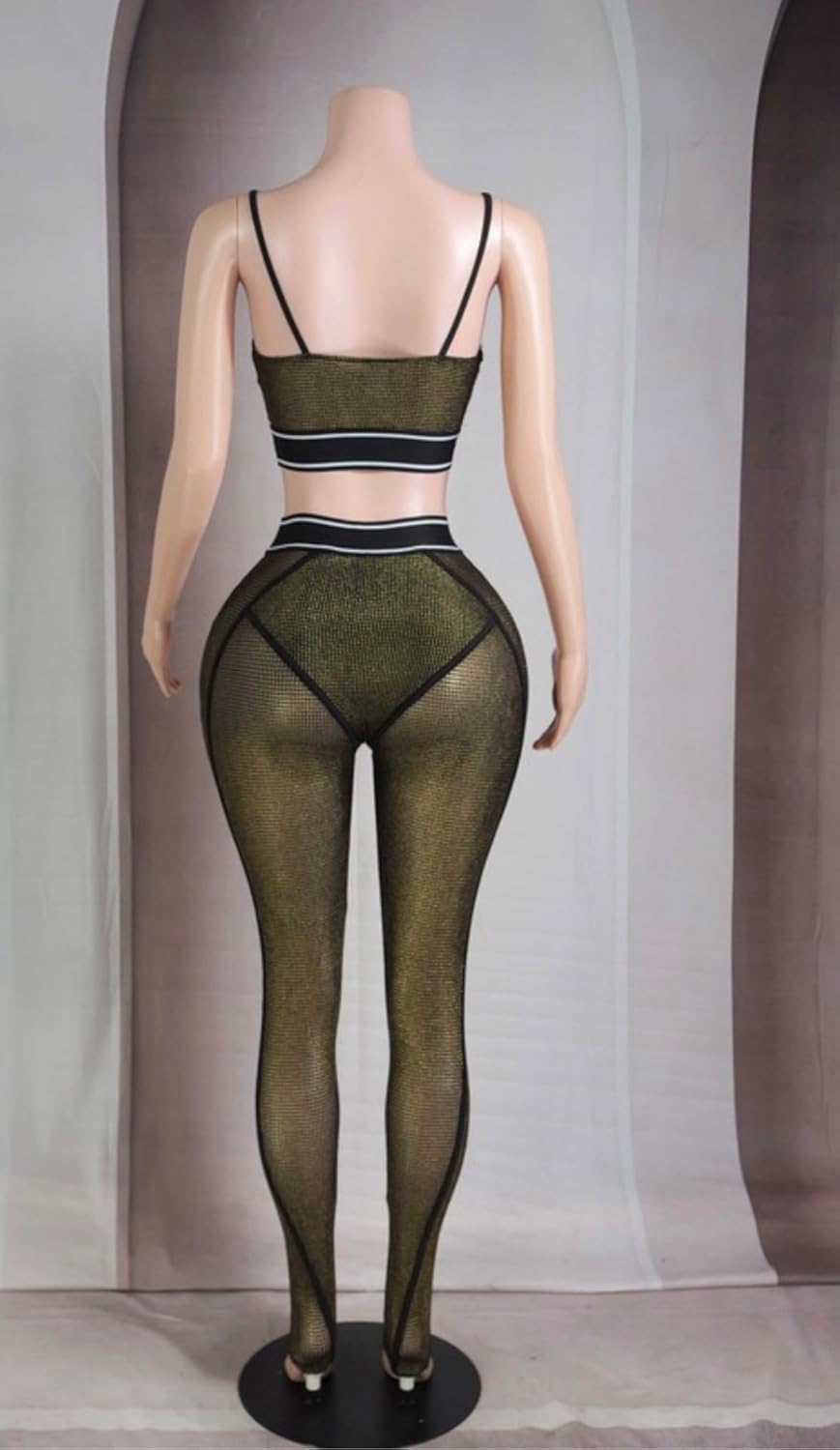 Luxe Mesh Popcorn Contrast 2-Piece Set