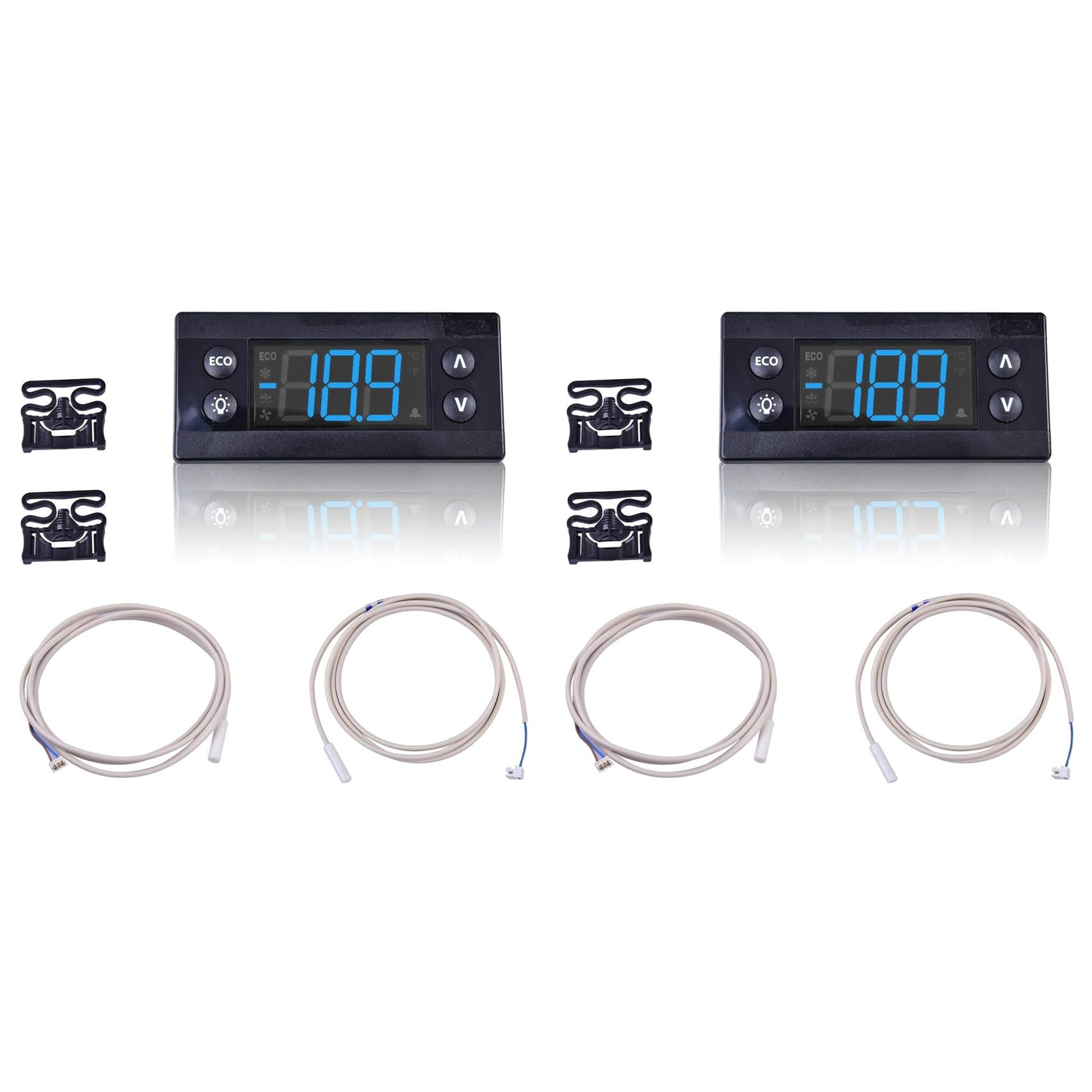 Ctrlzs 2X Erc112c Temperature Controller Kit, Electronic Refrigeration Controller With Sensor Compatible With 080G3491