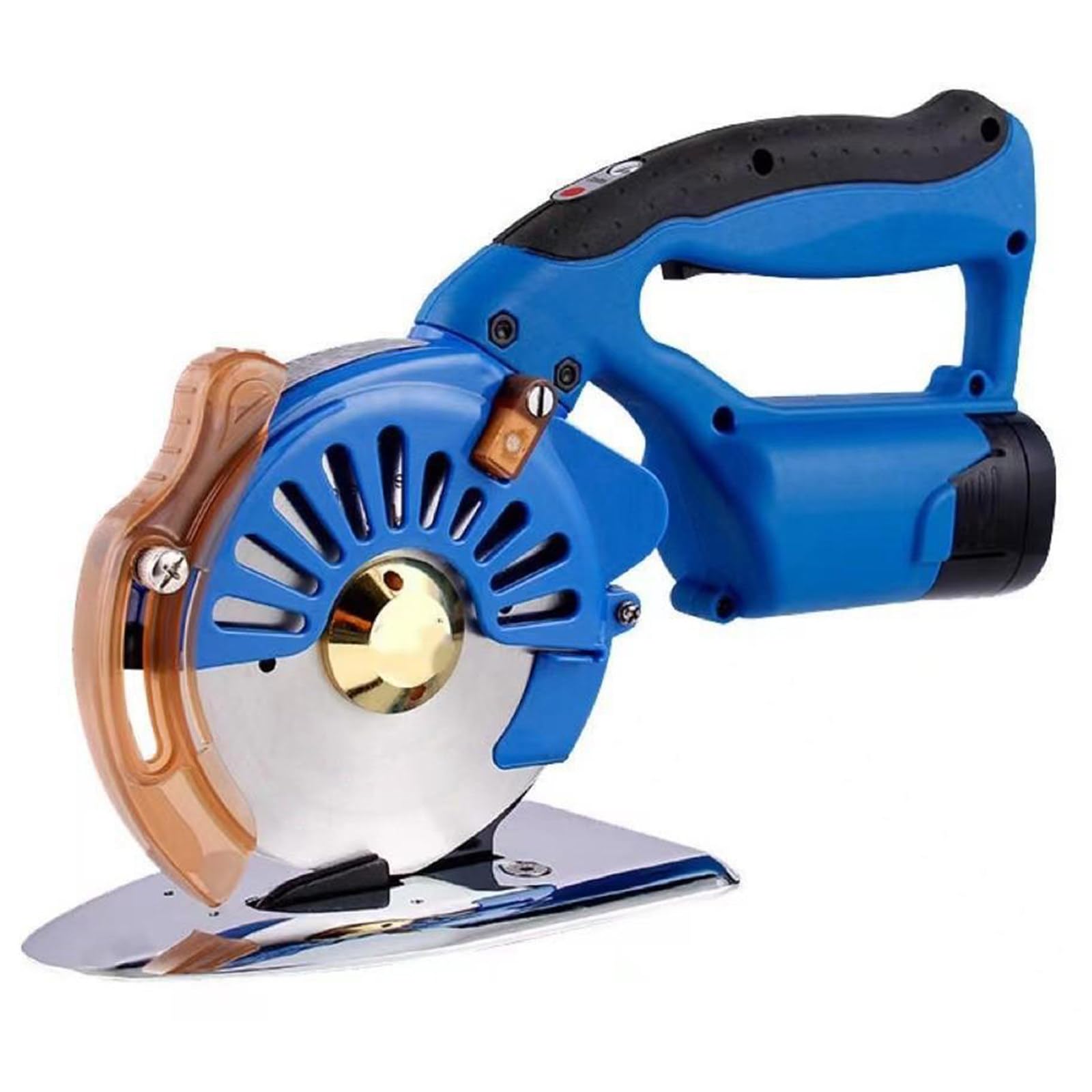 Cortadora de Tela Rotativa Eléctrica, 100/110/125 mm, 5 Tijeras eléctricas Ajustables, cortadora Circular, con 2 Cuchillas y 5 velocidades Ajustables para Cortar algodón 110B
