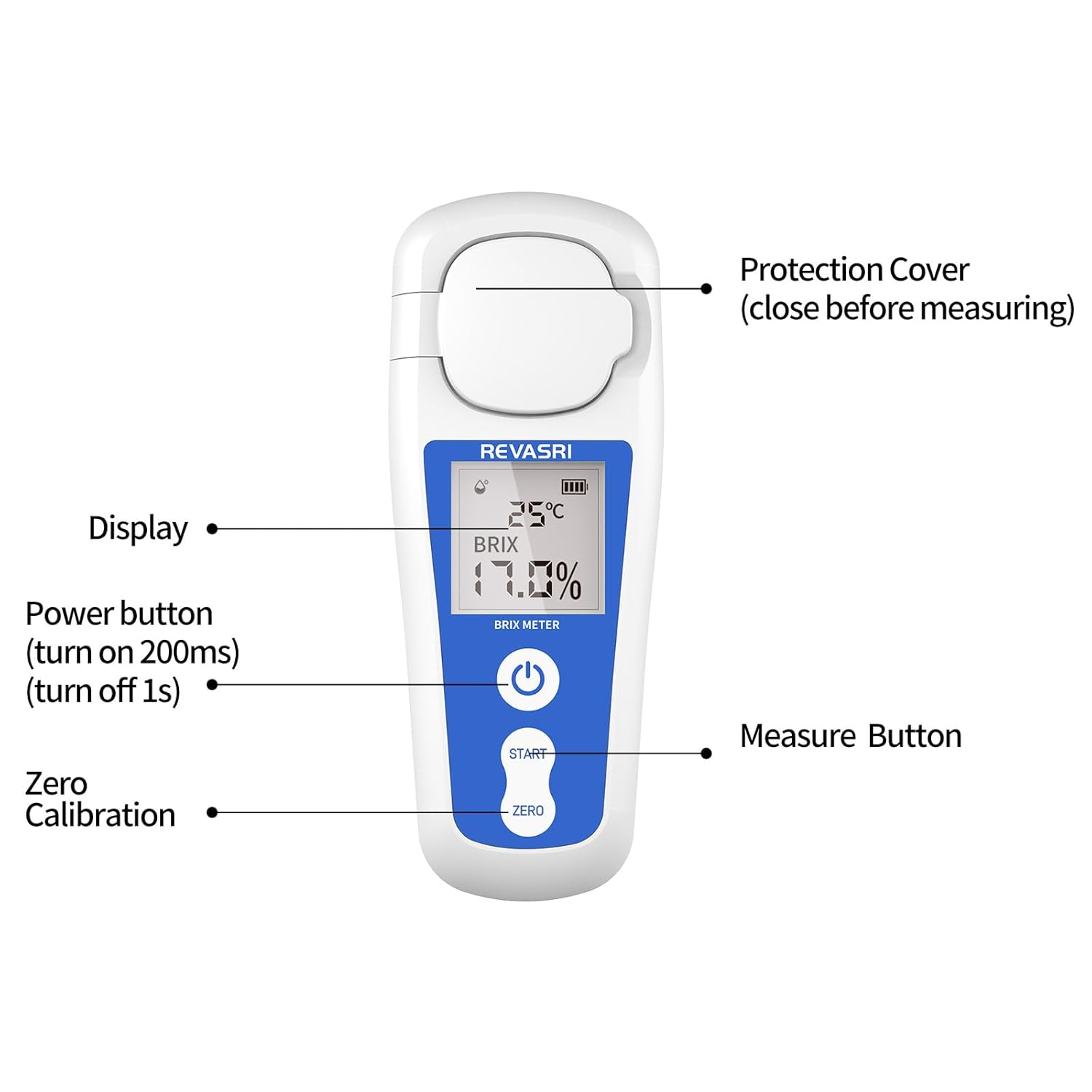 REVASRI Digital Brix Refractometer BM-04s User Manual