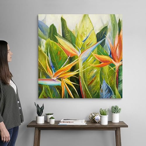 Miniatura 7 de Bird of Paradise I - Lienzo decorativo para pared diseño floral
