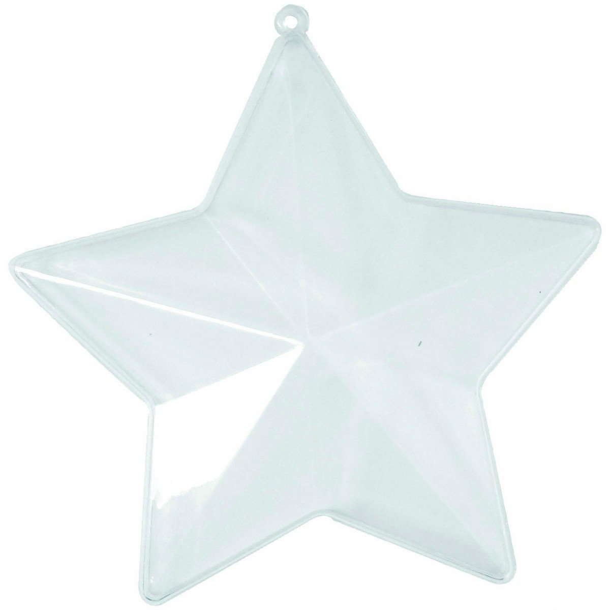 Étoile Plastique Transparente Pour Accrocher 2 Parties 10,5