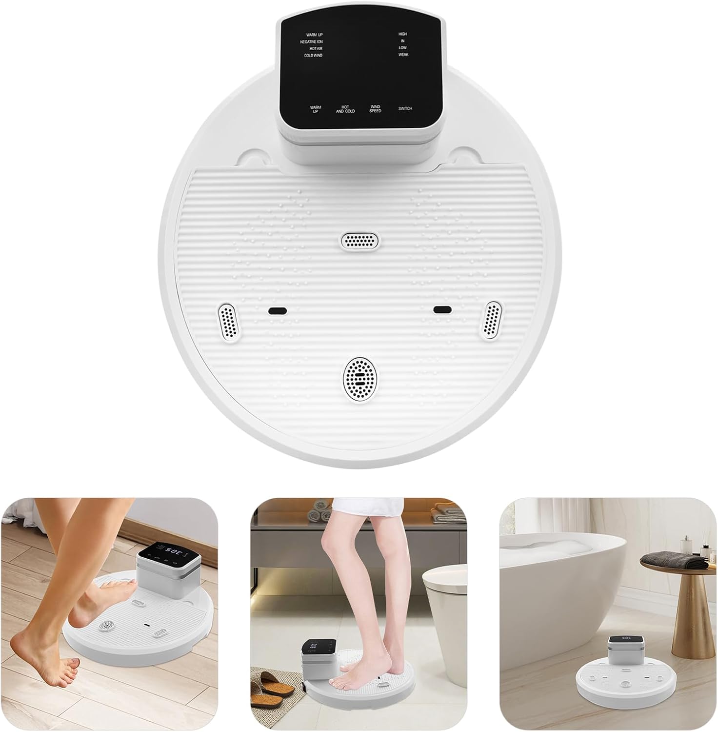 Body Dryer 1400w Full Body Drying Machine with Negative Ion Emitters with LED Feet Touch Panel Touch-in Waterproof Skin Heater Blow Dryer 4 Speeds Cold/Warm 308.65lbs Weight Capacity