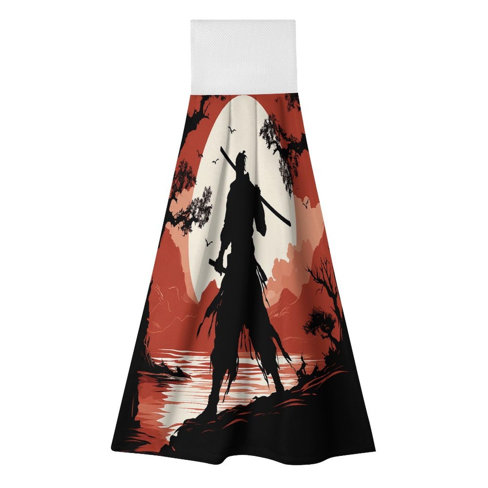 Khauerbc Style Samurai Hand Towel For Quick Drying & Absorbent,Kitchen Towels Polyester,11.9 * 11.6 In,Yoga Towel For Bathroom,Kitchen,Gym,Shower,Hotel,And Spa